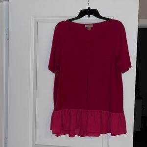LOFT Outlet Pink Top - XL